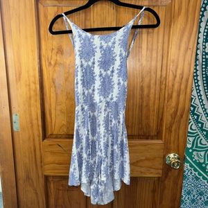 Floral Open Back Halter Romper